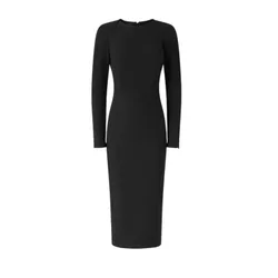 Vestiti casual donna - frutta abito crepe poly - nero