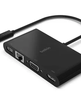 Adaptateur Usb-c Multimedia Black One Size unisex