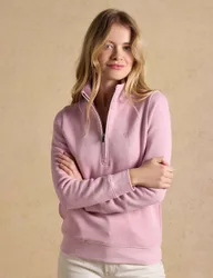 Pure Cotton Textured Sweatshirt Pink female