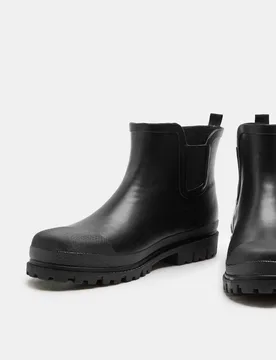 Waterproof Pull-On Wellington Boots Black male - M&S - FashionsVida