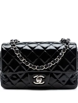 Mini Rectangular Classic Patent Single Flap - Chanel - FashionsVida