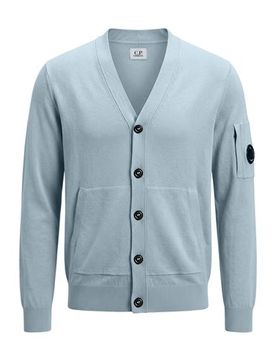 Strickjacke Herren Taubenblau L Herren