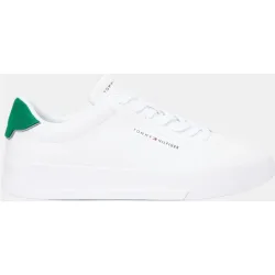 Zapatilla de piel de hombre con logo
