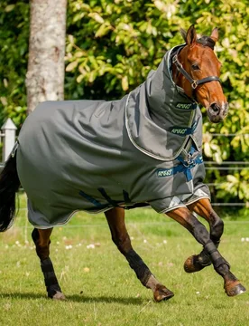 Weidedecke AMIGO BRAVO 12 PLUS 400g, shadow/navy/haze 140 - Horseware - FashionsVida