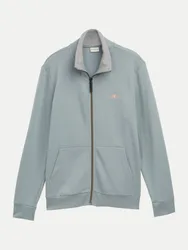 Sweatjacke mit Stehkragen Blau M