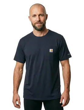 T-shirt à Manches Courtes Force™ Relaxed Navy XL - Carhartt - FashionsVida