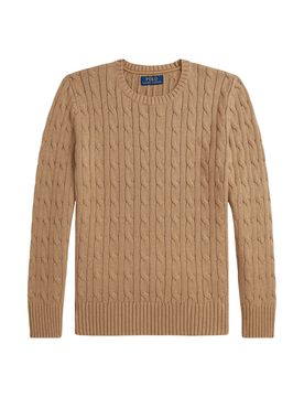 Ribbed Crew Neck Long Sleeve Sweater for Boys
