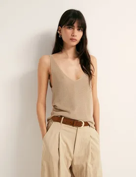Sfera - Top punto metalizado - Sfera - FashionsVida