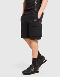 Badge Woven Cargo Shorts - Herren, Schwarz - male - Size: M