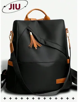 Mochila antirrobo de estilo universitario de nailon para mujer; bolsa de día multifuncional para desplazamientos; bolsa de viaje ligera con múltiple - Shein - FashionsVida