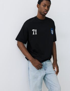 T-Shirt Stwd Boxy Grafica Leone
