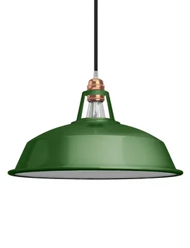 Cables Abat-jour En Métal émaillé Pour Lampe De Port Green One Size - Creative - FashionsVida