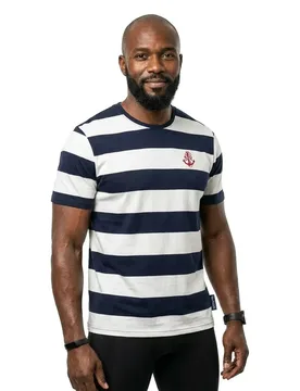 Baldwin Short Sleeve T-shirt SR Navy / Pearl 2XL Men - Sea Ranch - FashionsVida