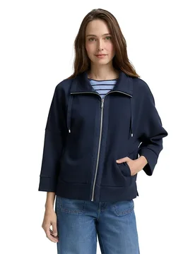 Sweat-shirt à Zip 1047715 Sky Captain Blue 3XL - Tom tailor - FashionsVida
