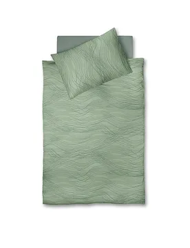 Satin Bettwäsche MODERN LIFE 70x90cm / 140x220cm Rosemary grün baby - Fleuresse - FashionsVida