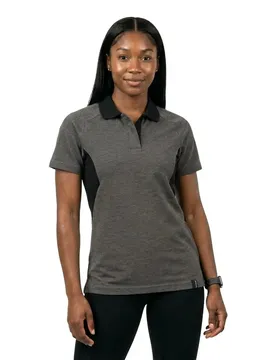 Polo à Manches Courtes Accelerate 18393 Dark Anthracite / Black S