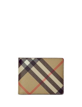 Archive Check Print Bi-Fold Wallet with Internal Card Slots