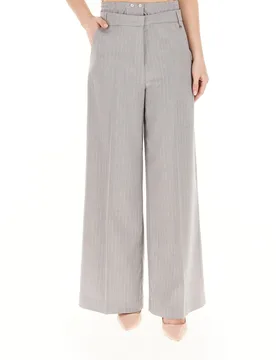Pantalone a palazzo LIU JEANS GRIGIO 40 - Liu jo - FashionsVida