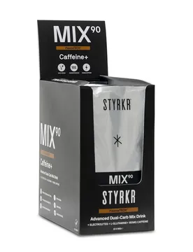 Scatola Di Bevanda Energetica Monodose Mix90 Dual-carb Caffeina 95g 12 Unità Black / Silver