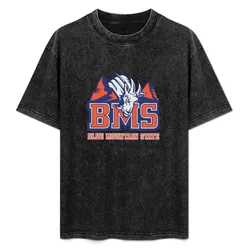 BMS - Blue Mountain State T-Shirt Basic Solid Tee for Daily Use