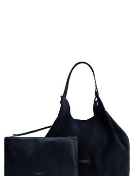 Shoulder Handbag with Matching Clutch