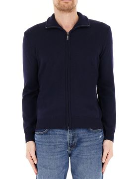 Cardigan con zip BLU NAVY L