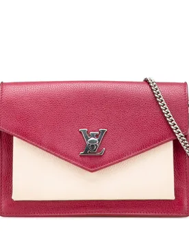 Bicolor Leather MyLockMe Chain Pochette - Louis Vuitton - FashionsVida