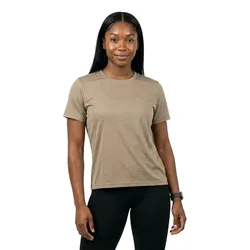 Maglietta A Maniche Corte Endurance Dri Toast Beige / Cotton W L