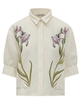 Sleeveless Mini Shirt with Artistic Details