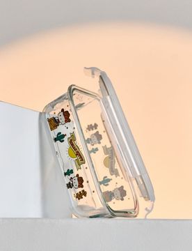Contenitore per alimenti in vetro con coperchio Hello Kitty - multicolor