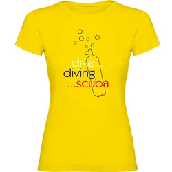 Maglietta A Maniche Corte Da Donna Dive Diving Scuba