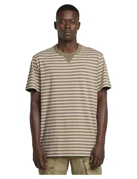 T-shirt à Manches Courtes Nifous Stripe Ensis Green / Dark Brick Stripe S