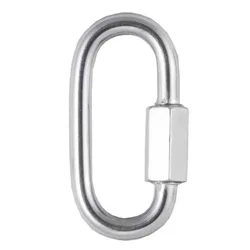 Moschettone Steel Inox Medium Fetter 5 Cm 10 Units