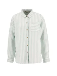 Blusa de lino ANNIE azul claro 42