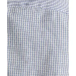 Camisa de hombre regular de cuadros azul