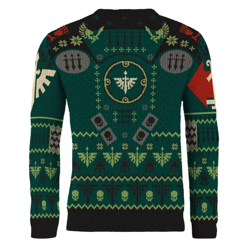 Pull De Noël Warhammer Dark Angels Green / Red 3XL unisex - Aaa Merchandise - FashionsVida