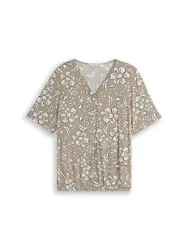 Blouse v-neck shape female