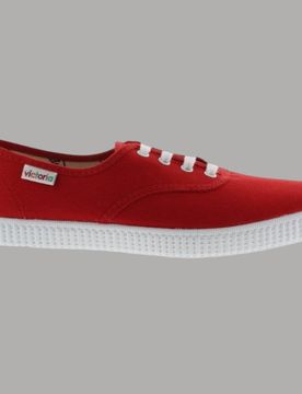 Scarpe Tela Donna 1915 Inglesa Cotone Biologico Suola Riciclata Rosso
