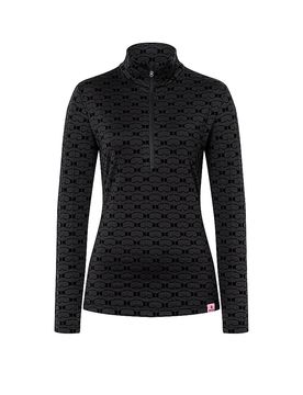 Camiseta interior con cremallera para mujer Margo2 negro M