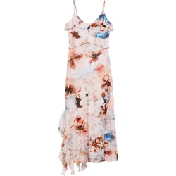 Desigual - Vestido flores volantes