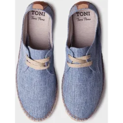 Alpargatas de hombre de tejido con cordones