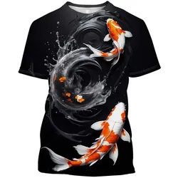 Summer 3D Printed Floral Large-Sized Men's T-Shirt - Soft and Comfortable Cap Pattern - Suitable for Daily and Party Wearing