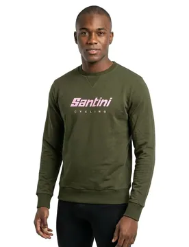 Santini Felpa Logo Military Green