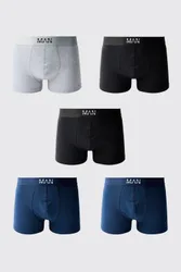 Men's 5 Pack Mixed Colour Man Trunks Size Medium Multi M