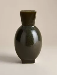 Tall Round Flare Ceramic Vase Multi