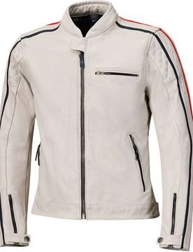 Giacca Moto Brixham Grigio Rosso taglia 52