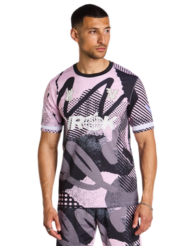 Cristal Pink Herren T-Shirts - Rosa - Größe L - Poly Jersey Pink L