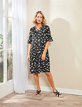 Pagen Kleid "Daisy" schwarz-weiß - 3Pagen - FashionsVida