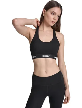 Top deportivo con banda de logo - DKNY Jeans - FashionsVida