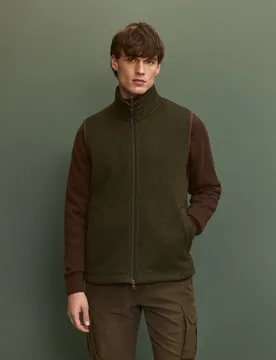 Chaleco polar de hombre con tejido exterior de punto - Verhunt - FashionsVida